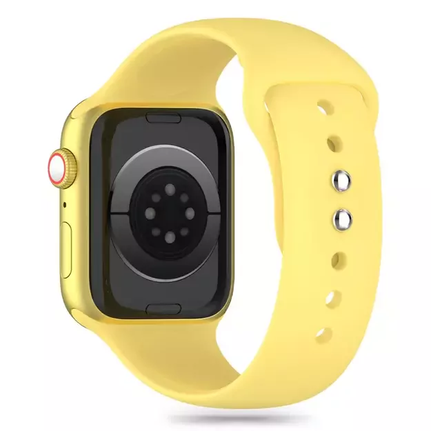 Tech-Protect Silicone Strap for Apple Watch 4 / 5 / 6 / 7 / 8 / 9 / SE / Ultra 1 / 2 (42 / 44 / 45 / 49 mm) - Yellow 1