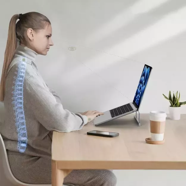Tech-Protect ULS100 universal stand for laptops up to 16&quot  - silver 5