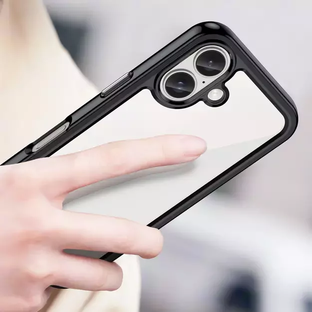Outer Space Case with Gel Frame for iPhone 16 - Black 11