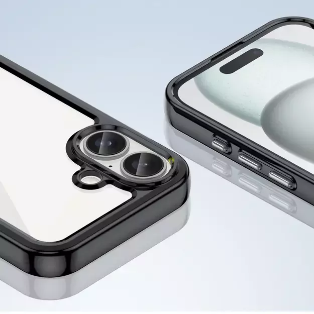 Outer Space Case with Gel Frame for iPhone 16 - Black 12