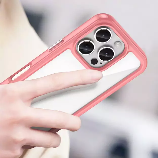 Outer Space Case with Gel Frame for iPhone 16 Pro - Red 4