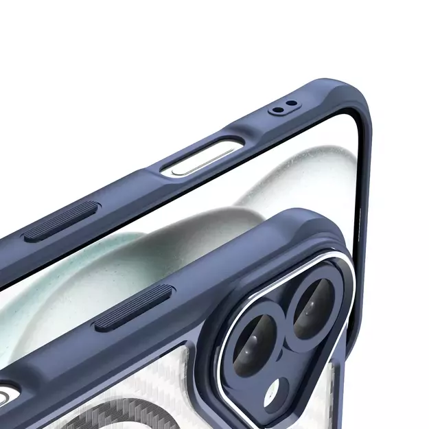 Leading Series MagSafe Silicone Case for iPhone 16 - Blue 6