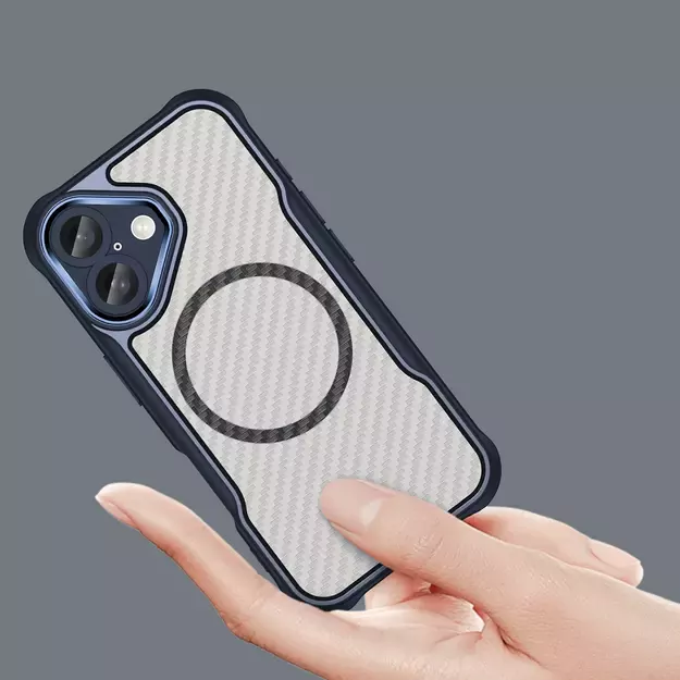 Leading Series MagSafe Silicone Case for iPhone 16 - Blue 3