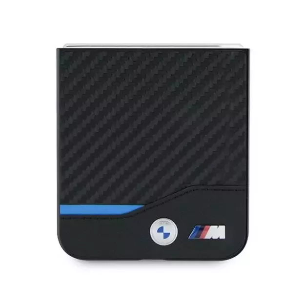 BMW Carbon Blue Line Case for Samsung Galaxy Z Flip 6 - Black 4