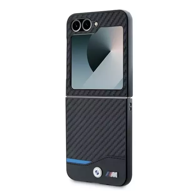 BMW Carbon Blue Line Case for Samsung Galaxy Z Flip 6 - Black 5