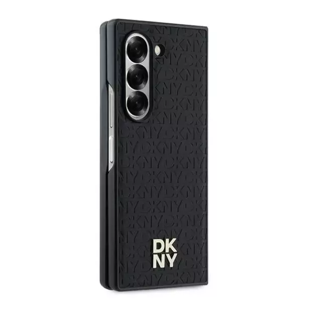 DKNY Repeat Pattern Stack Logo Case for Samsung Galaxy Z Fold6 - Black 4