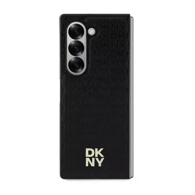 DKNY Repeat Pattern Stack Logo Case for Samsung Galaxy Z Fold6 - Black 1