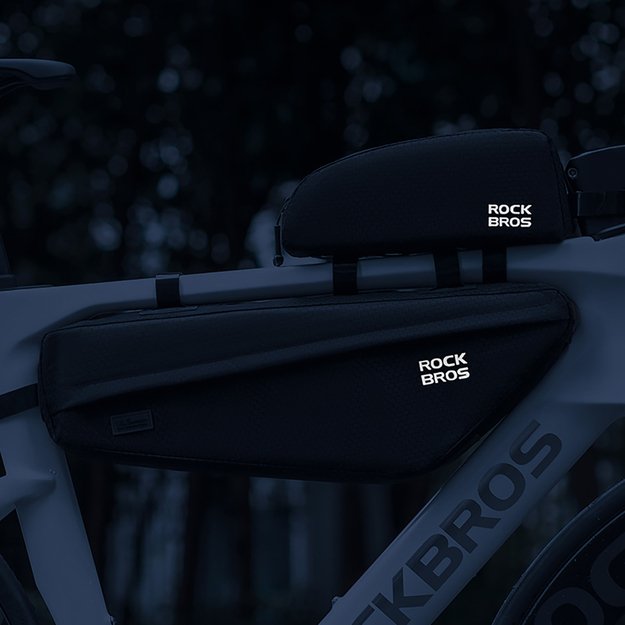 Rockbros Bike Bag for Frame Under Top Tube 2.9l - Black 6