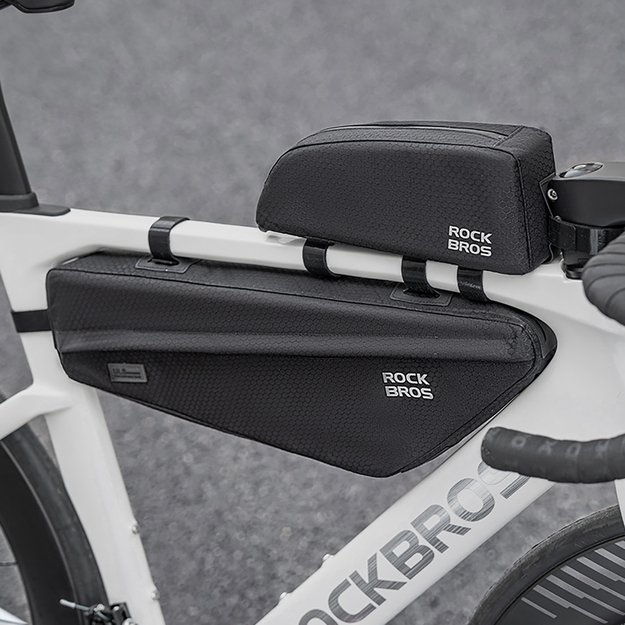Rockbros Bike Bag for Frame Under Top Tube 2.9l - Black 7