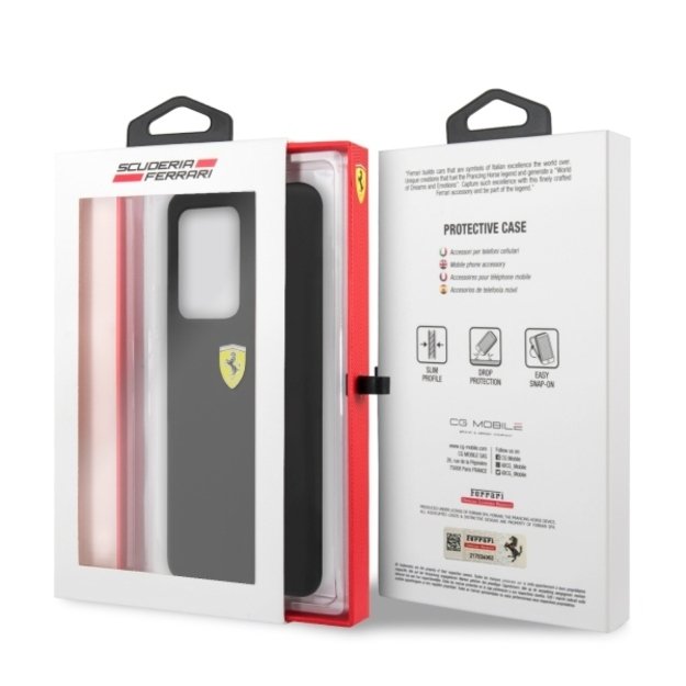Ferrari Hardcase FESSIHCS69BK S20 Ultra G988 black/black Silicone 6