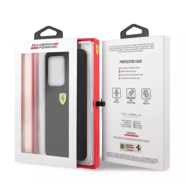 Ferrari Hardcase FESSIHCS69BK S20 Ultra G988 black/black Silicone 12