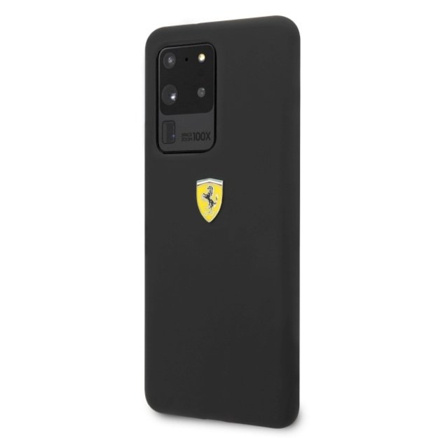 Ferrari Hardcase FESSIHCS69BK S20 Ultra G988 black/black Silicone 1