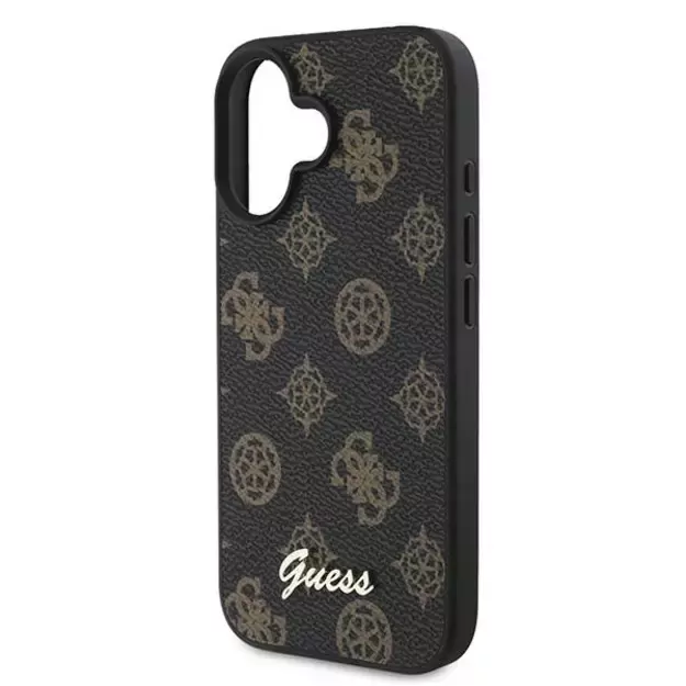 Guess Peony Script MagSafe iPhone 16 Plus Case - Black 5