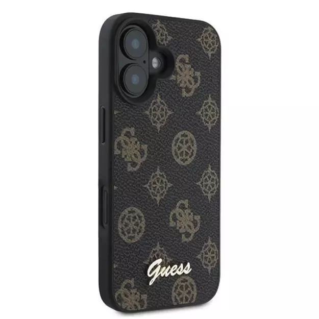Guess Peony Script MagSafe iPhone 16 Plus Case - Black 3