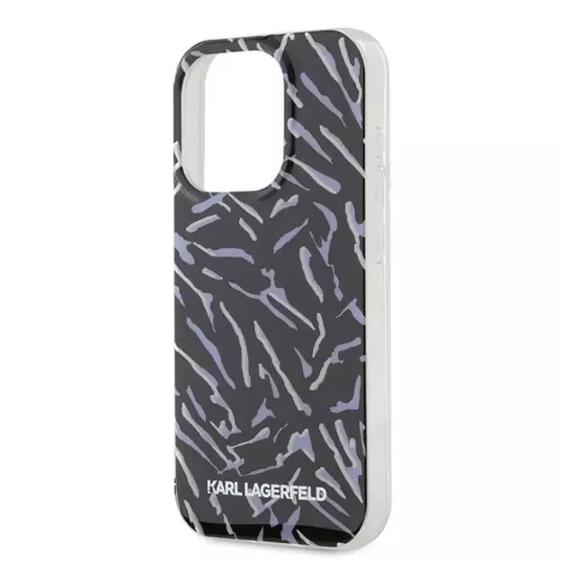 Karl Lagerfeld Zebra With Cord iPhone 15 Pro Max Case - Purple 4