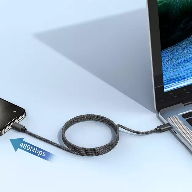 Choetech XCC-1052 100W USB-C Magnetic Cable 1.2m - Black 6
