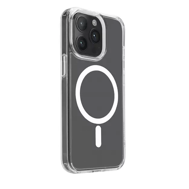 Puro Lite Mag MagSafe Silicone Case for iPhone 15 Pro - Transparent 2