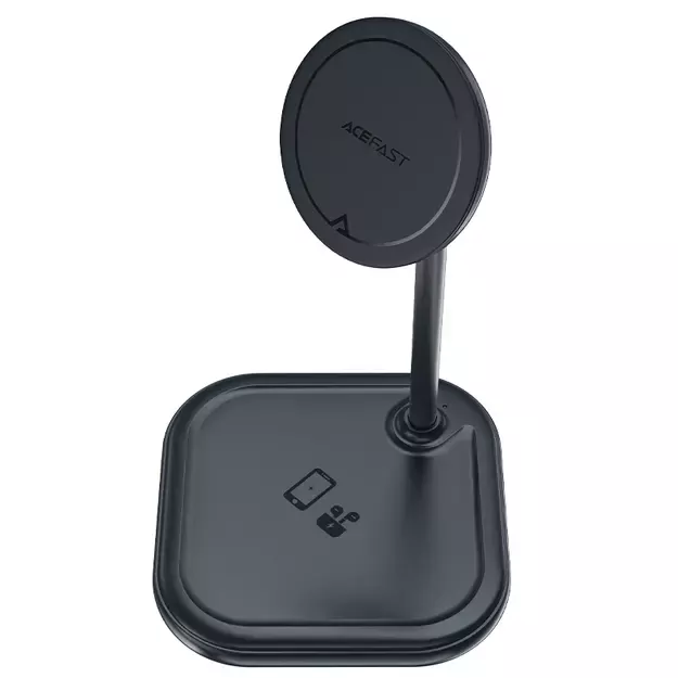 Acefast 15W Qi Wireless Charger for iPhone (with MagSafe) and Apple AirPods Stand Holder Magnetic Holder Gray (E6 gray) 11