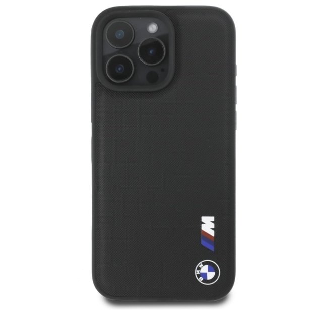 BMW Smooth Rubber Logo iPhone 16 Pro Max Case - Black 2