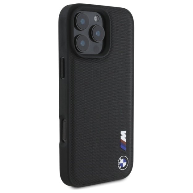 BMW Smooth Rubber Logo iPhone 16 Pro Max Case - Black 3