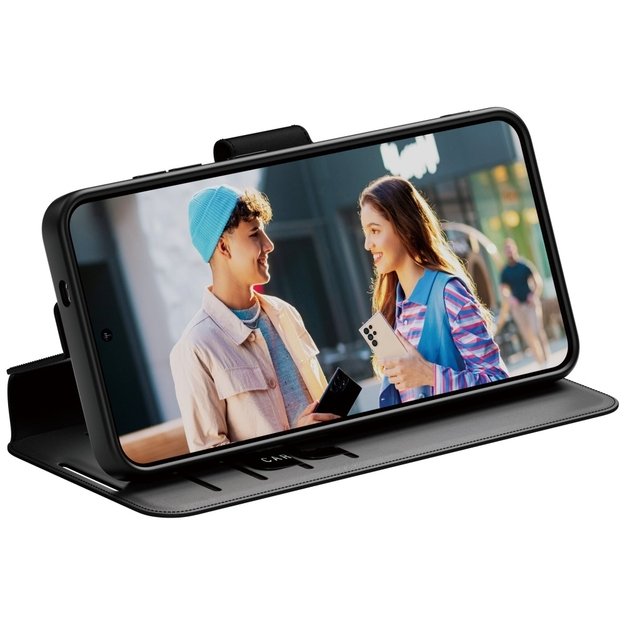 CARE by PanzerGlass Feature Wallet Kickstand Case for Samsung Galaxy S25 - Black 3