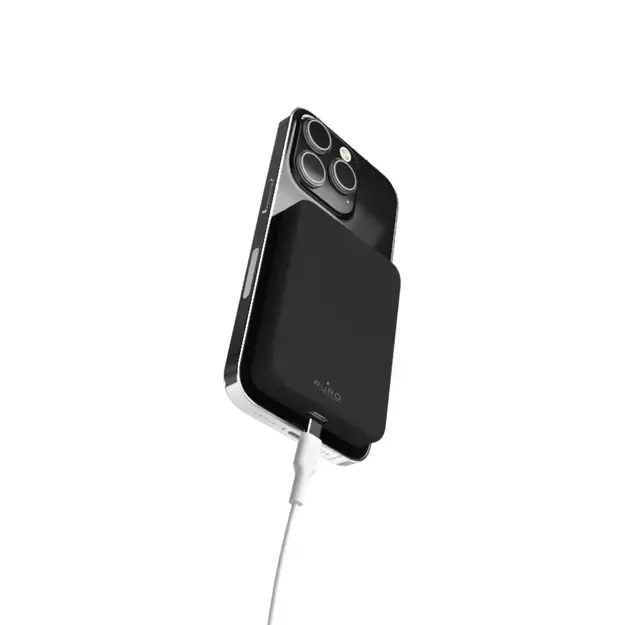 Puro Mini Power Mag 4200mAh Power Bank with MagSafe USB-C - Black 1