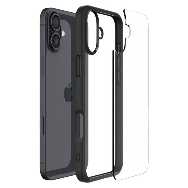 Spigen Ultra Hybrid iPhone 16 Case - Matte Black 8