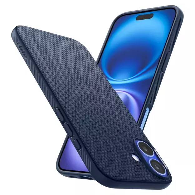 Spigen Liquid Air iPhone 16 Case - Blue 8