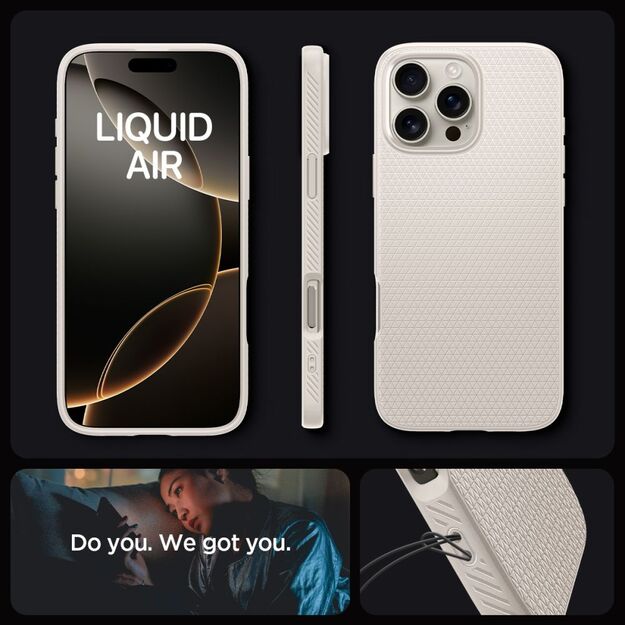 Spigen Liquid Air Case for iPhone 16 Pro Max - Titanium 16