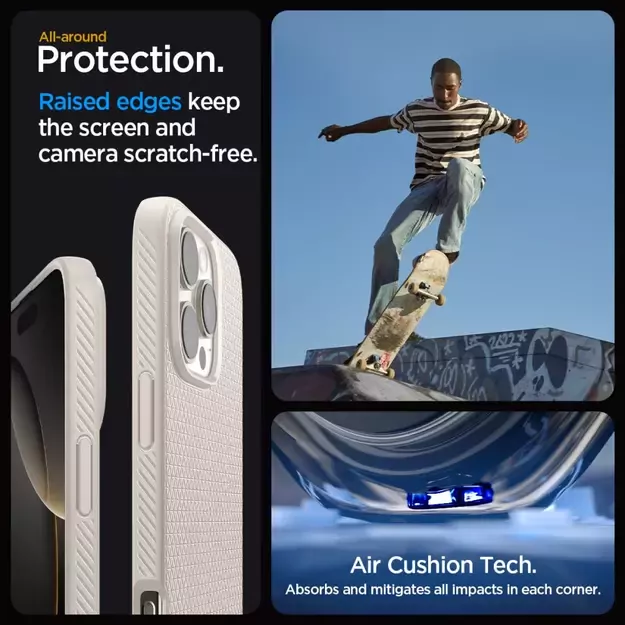 Spigen Liquid Air Case for iPhone 16 Pro Max - Titanium 8