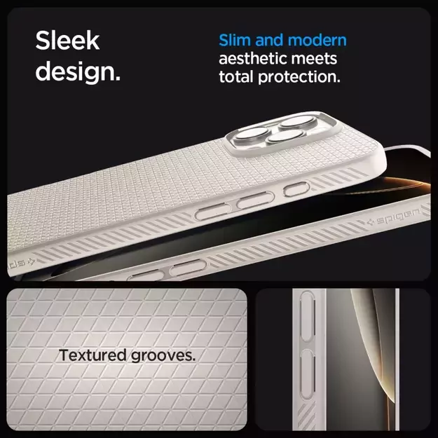 Spigen Liquid Air Case for iPhone 16 Pro Max - Titanium 6