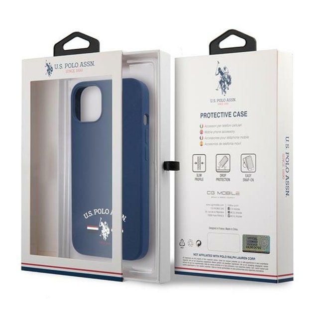 US Polo USHCP13SSFGV iPhone 13 mini 5,4  granatowy/navy Silicone Collection 7