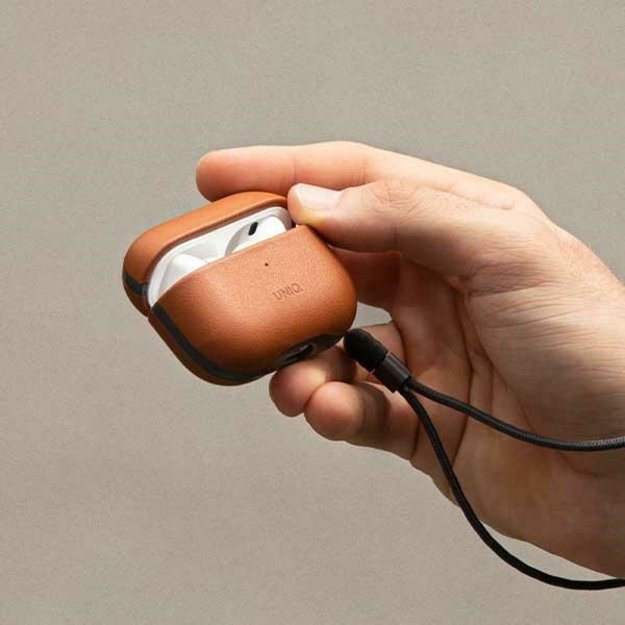 Uniq Terra Genuine Leather case for AirPods Pro 2 - brown 4