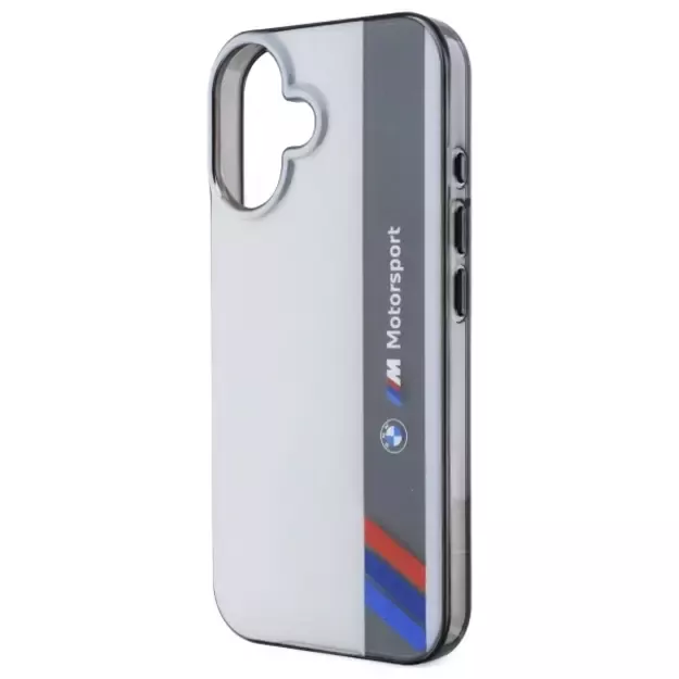BMW Motosport IML Vertical Stripe iPhone 16 Plus Case - Gray 12
