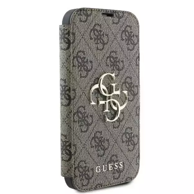 Guess 4G Metal Logo iPhone 16 Plus Case - Brown 10