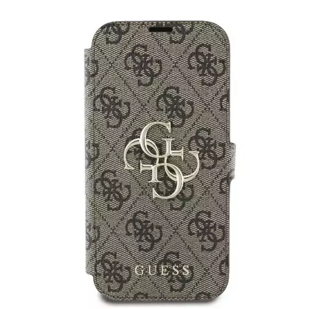 Guess 4G Metal Logo iPhone 16 Plus Case - Brown 9