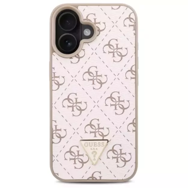 Guess New 4G Triangle iPhone 16 Case - White 2