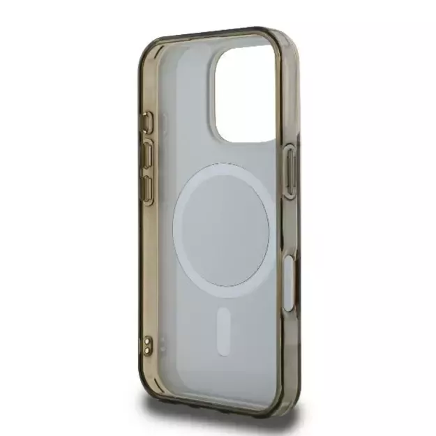 Guess IML 4G Background MagSafe Case for iPhone 16 Pro Max - Brown 13