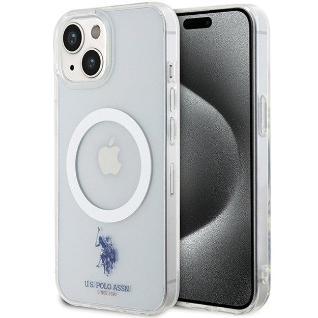 US Polo USHMP15SUCIT iPhone 15 6.1  transparent MagSafe Collection