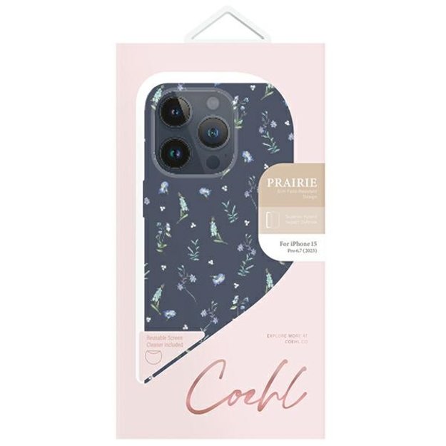 Uniq Coehl Prairie case for iPhone 15 Pro Max - navy blue 2