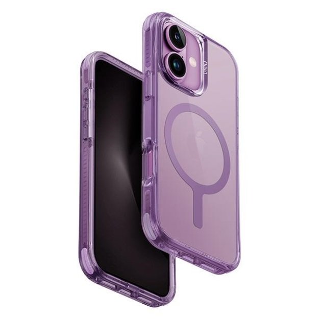 Uniq Combat iPhone 16 Plus 6.7&quot  Magclick Charging case pink/grape pink