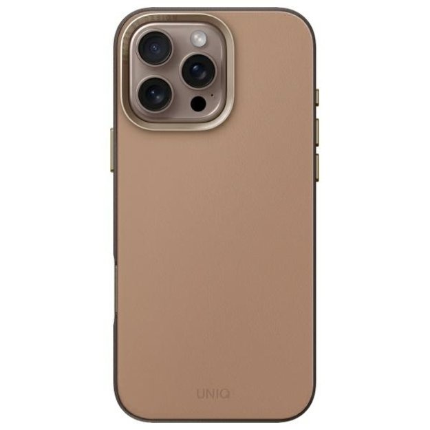 Uniq Lyden DS iPhone 16 Pro 6.3&quot  Magclick Charging case brown-gray/flint gray 1
