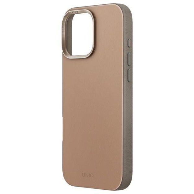 Uniq Lyden DS iPhone 16 Pro 6.3&quot  Magclick Charging case brown-gray/flint gray 2
