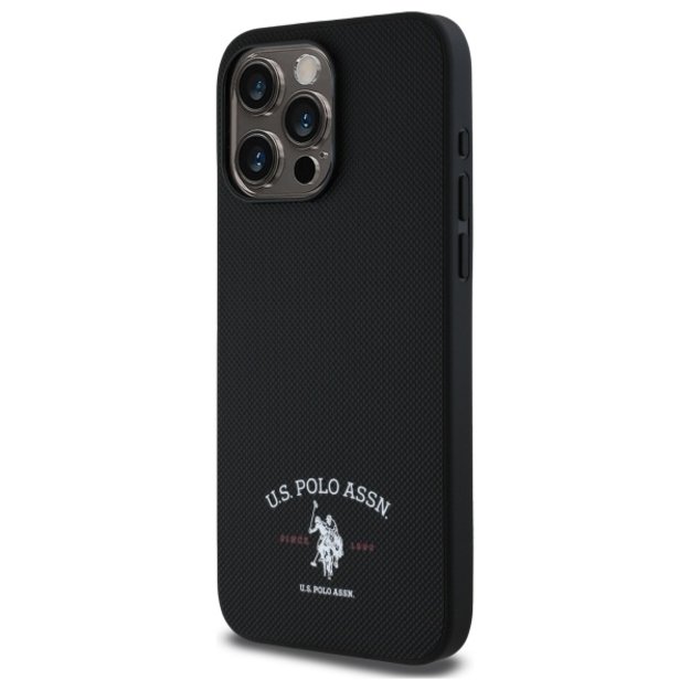 US Polo USHCP15XPARK iPhone 15 Pro Max 6.7&quot  black/black Printed DH Logo 1