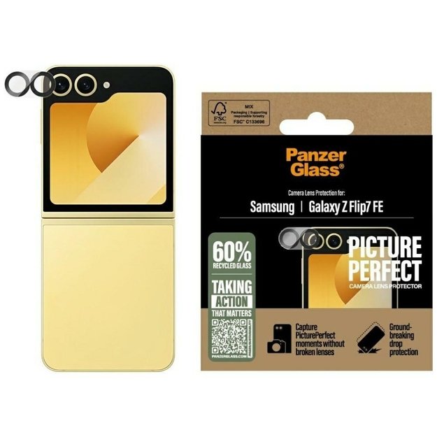 PanzerGlass PicturePerfect Tempered Glass Lens for Samsung Galaxy Z Flip 7 FE