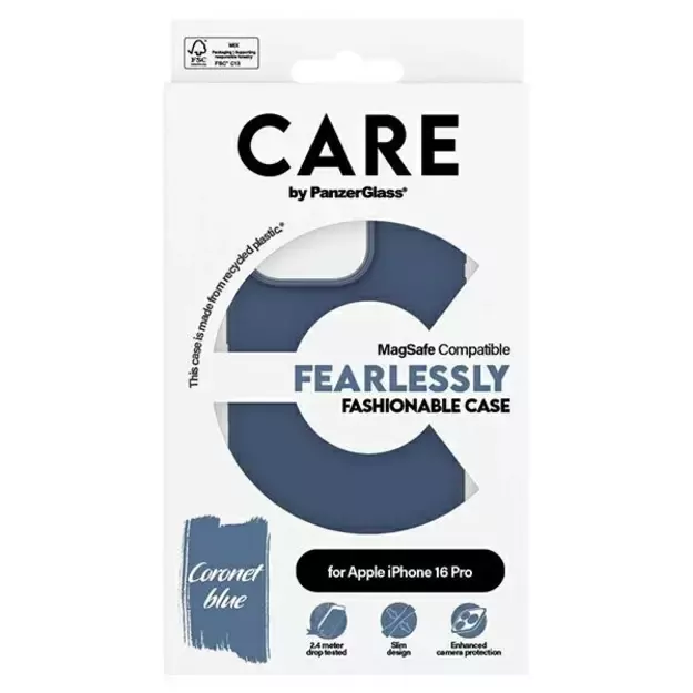 CARE by PanzerGlass Fashion Case iPhone 16 Pro 6.3&quot  blue/blue MagSafe 1382 3