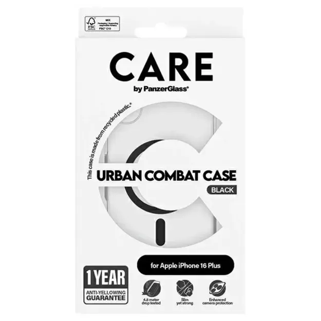 CARE by PanzerGlass Flagship Case iPhone 16 Plus 6.7&quot  black/black MagSafe 1347 3