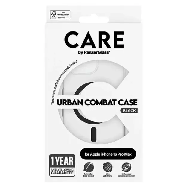 CARE by PanzerGlass Flagship Case iPhone 16 Pro Max 6.9&quot  black/black MagSafe 1348 6