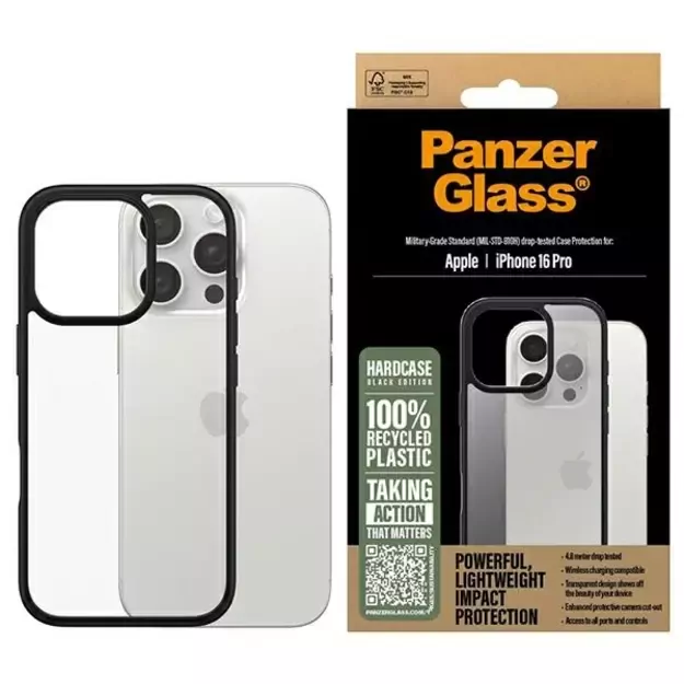 PanzerGlass HardCase iPhone 16 Pro 6.3&quot  black/black 1296