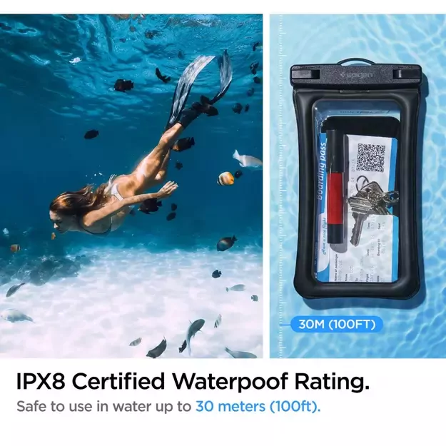Spigen Aqua Shield A610 Case Waterproof Floating on Water - Black 4
